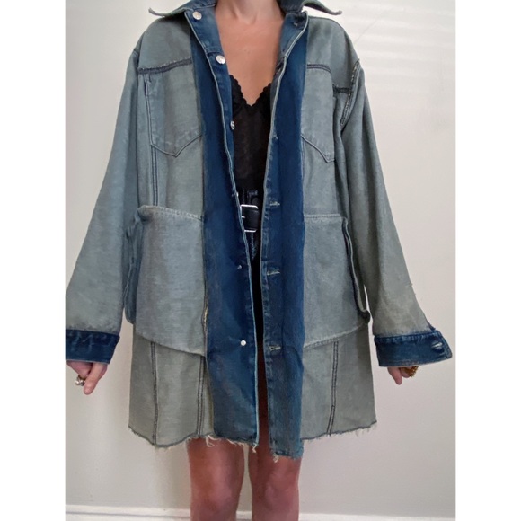 NWOT MM6 Maison Margiela Oversized Denim Jacket - Picture 6 of 16